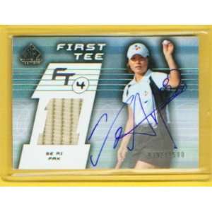  Se Ri Pak Autograph 2003 Upper Deck SP Game Used First Tee 