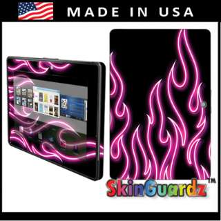 Black Pink Neon Flames Vinyl Case Decal Skin To Cover BlackBerry 
