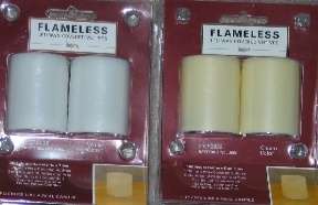 Flameless LED Candles Ivory/White   Tealights/Votives  