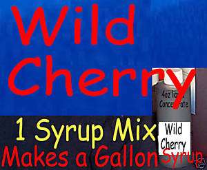 WILD CHERRY Snow Cone/SHAVED ICE Flavor SYRUP MIX  