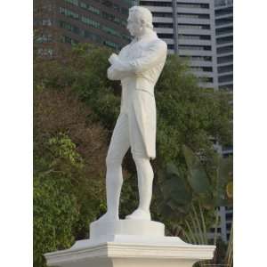 Statue of Sir Stamford Raffles, Raffles Landing Site, Singapore, South 