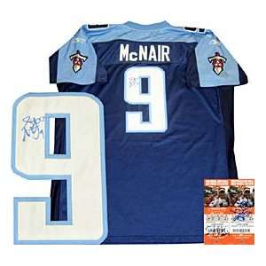 Steve McNair Autographed / Signed Tennessee Titans Jerse w/ Drew 