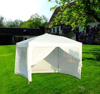   Set Pop Up Outdoor Party Tent Canopy Gazebo White W/Carry Bag  