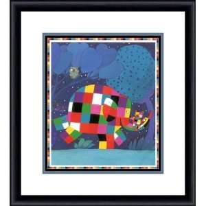  Elmer and the Lost Teddy by David McKee   Framed Artwork 