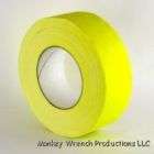 neon yellow gaffers tape 2 wide x 60 yrd roll