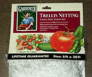 Garden Vegetable Pea Trellis Netting by Gardeneer 5x30  