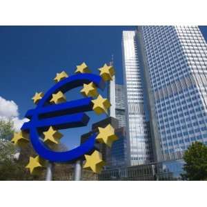 Euro Symbol, European Central Bank, Euro Tower, Willy Brandt Platz 