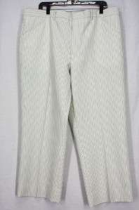 Vtg 70s Gray Stripe Mens Disco Golf Pants 41x26 K11  