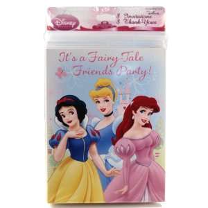  Disney Princess Its a Fairy tale Friends Party 8 Invitations 