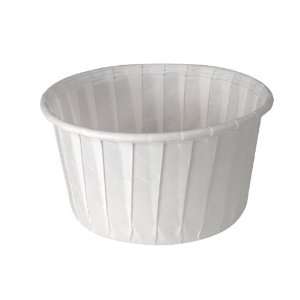   Pleated Paper Souffle, 5.5 oz Capacity, White (20 Packs of 250 cups