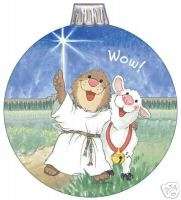 Suzys Zoo Ornament Greeting Cards   Ollie and Lamb  