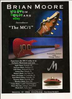 Brian Moore MC/1 Custom 1994 Guitar Picture AD  
