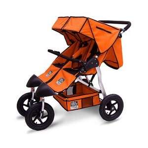  Tike Tech Trax360 Double Stroller   Canyon Orange Baby