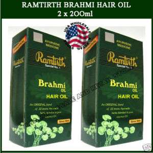 XL 200ml Herbal Ramtirth Brahmi Hair Oil Hair Loss US  