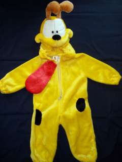 Yellow Plush Halloween Costume Garfield Odie the Dog Size 1 2 by Paws 