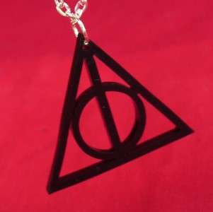 Harry Potter Deathly Hallows pendant necklace charm  