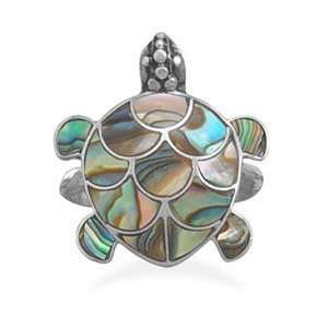  Paua Shell Turtle Ring   New Jewelry