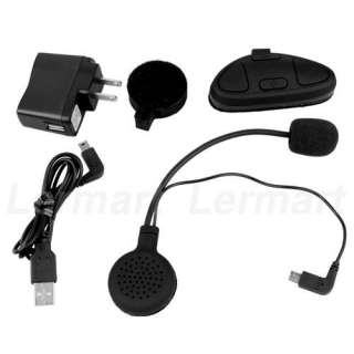 Stereo Motorcycle GPS Helmet Bluetooth Intercom Headset Headphone 