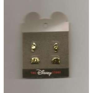  Disneys Winnie The Pooh and Eeyore Pierced Earrings (Two 