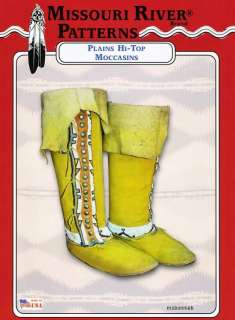   Cheyenne, Plains Hi Top Boot Moccasins Sewing Pattern His/Hers sz