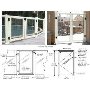  CRL Oyster White AWS Custom Gate System by CR Laurence 