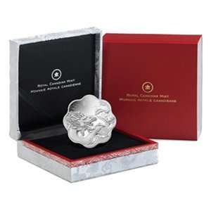  2012 .86 oz Silver Canadian $15 Lunar Lotus Dragon (W/Box 