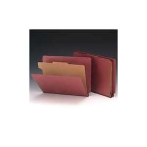   File, End Tab, 1 Divider, Red, LEGAL SIZE