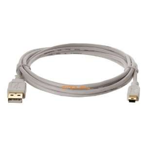   to MINI B 5 PIN Gold Plated Cable   6FT White