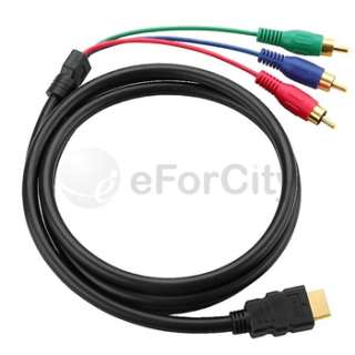 5Ft 1.5m HDMI Male to 3 RCA Video Audio AV Cable 1080P For HDTV DVD 