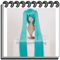 VOCALOID Hatsune MIKU Cosplay Straight Long Wig Blue  