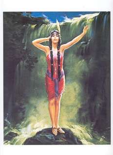 FETTERMAN print Indian woman THE SONG OF THE WATERFALL  