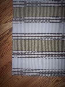  IS FOR A NEW POTTERY BARN~TONAL STRIPE INDOOR/OUTDOOR RUG.~ THE RUG 