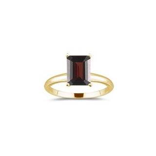 55 Cts Garnet Solitaire Ring in 14K Yellow Gold 10.0 Jewelry 