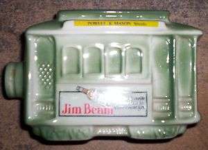 JIM BEAM SAN FRANCISCO CABLE CAR DECANTER   1968  
