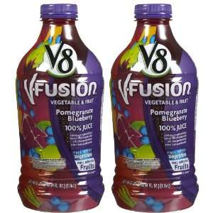 V8 V Fusion 100 Vegetable & Fruit Juice Pomegranate Blueberry   8 Pack 