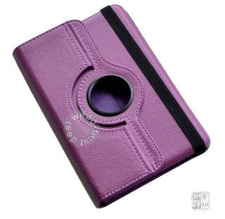   Leather Case Cover Stand Purple for  Kindle Fire 7 Tablet