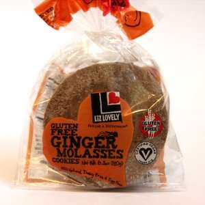 Liz Lovely Gluten Free Ginger Molasses Cookies (Vegan)  