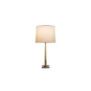 Barbara Barry Petal Table Lamp in Soft Brass with Silk Shade by Visual 