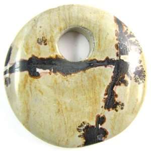  10x50mm artistic jasper gogo donut pendant