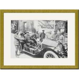 Gold Framed/Matted Print 17x23, Cigar Chomping War Correspondent 