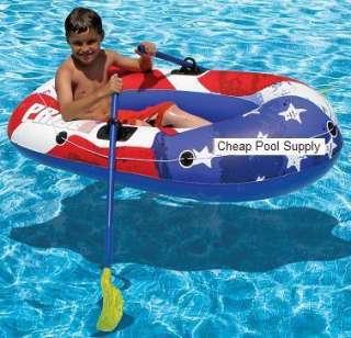 PoolMaster PRIDE Inflatable Pool Lake One Person Boat  