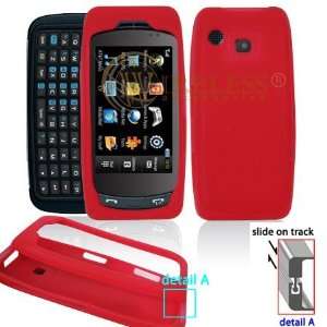 Red Transparent Silicone Skin Cover Case Cell Phone Protector for 