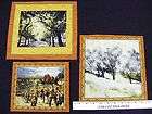 COUNTRY TREES LANDSCAPE FABRIC QUILTING SQUARES~PANEL