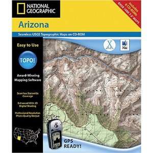   National Geographic TOPO Arizona Map CD ROM (Mac) GPS & Navigation