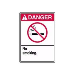  DANGER NO SMOKING (W/GRAPHIC) 14 x 10 Dura Aluma Lite 
