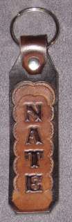 This listing is for a leather key chain made in our shop in Maine, USA 