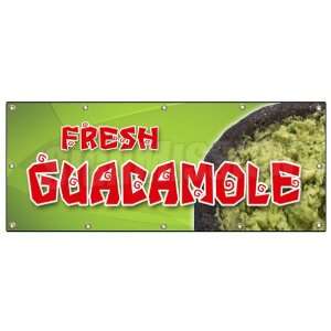  48x120 GUACAMOLE BANNER SIGN fresh avocado dip guac chip dip 