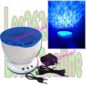 Ocean Sea Waves LED Night Light Projector Speaker Lamp  