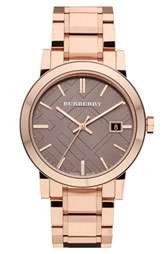 Burberry Timepieces Large Check Stamped Bracelet Watch $650.00
