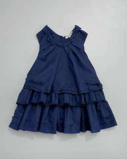 Indigo Popotte Tiered Dress, Sizes 2T 4T